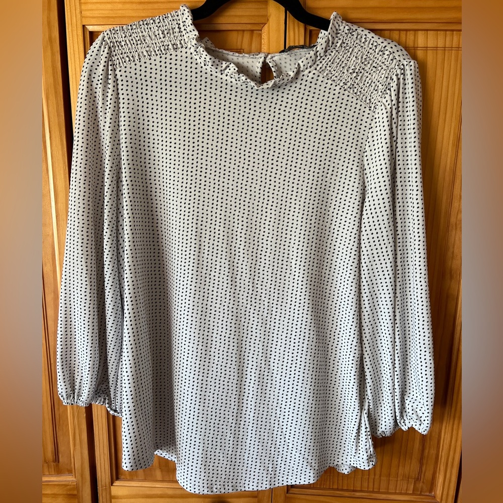 Adrianna Papell 3/4 Length Blouse Large